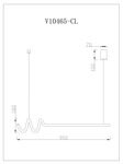 Светильник подвесной светодиодный Moderli V10465-CL Torino