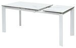 Стол CORNER 120/170*80   HIGH GLOSS STATUARIO керамика/ белый каркас