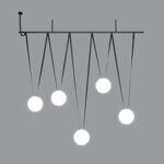 Светильник на штанге Plusminus Balls Zigzag 5